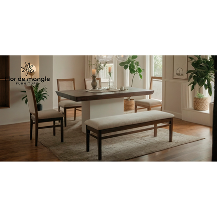 Mesa y banca de comedor MesaLuz